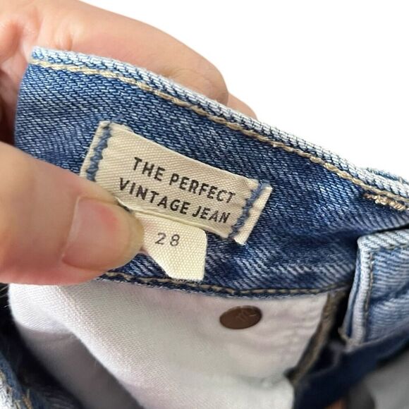 Madewell The Perfect Vintage Jean Calabria Wash Distressed Size 28 Women’s - Picture 10 of 12